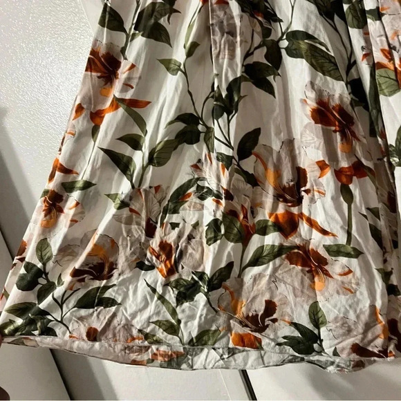 Coco Cabana Cabaña Floral Wide Leg Palazzo Cropped Pants Pull On Vacation Resort - Picture 3 of 10